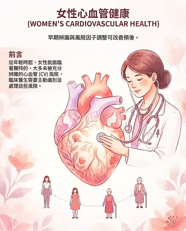 女性心血管疾病衛教圖卡